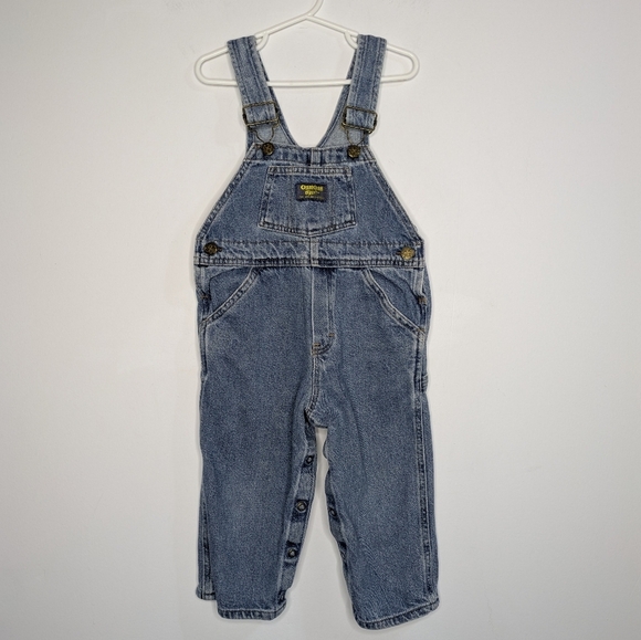 OshKosh B'gosh Other - Vintage Oshkosh B'Gosh Blue Cotton Denim Overalls 3T